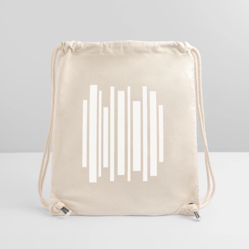 Minimal Stripes Barcode Mosaic Stanley/Stella Recycled Gym Bag