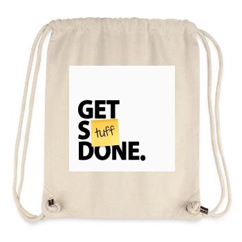 Get Stuff Done Lustiges Büro Motivation Design - Stanley/Stella recycelter Gym Bag - Naturweiß - Vorne