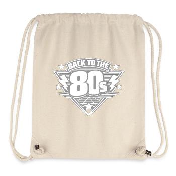 Retour au rétro des années 80 - Sac à cordon recyclé Stanley/Stella - blanc naturel - Devant