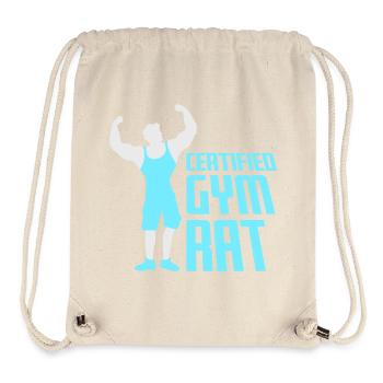 Certified Gym Rat Lustig Fitness Training Spruch - Stanley/Stella recycelter Gym Bag - Naturweiß - Vorne