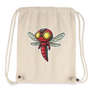 Dragonfly Steampunk Scout Rot und Gold - Stanley/Stella recycelter Gym Bag - Naturweiß - Vorne
