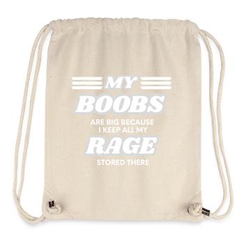 Big Boobs - Stanley/Stella Recycled Gym Bag - natural - Front