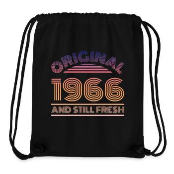 1966 60th Birthday - Stanley/Stella Recycled Gym Bag - black - Front