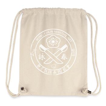 Wing Chun Crossing Blades emblem, Martial Art - Stanley/Stella Recycled Gym Bag - natural - Front