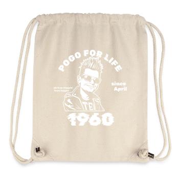 66. Geburtstag Pogo for life since 04/1960 - Stanley/Stella recycelter Gym Bag - Naturweiß - Vorne
