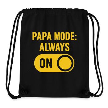 Mode Papa : Toujours en mode - Sac à cordon recyclé Stanley/Stella - noir - Devant