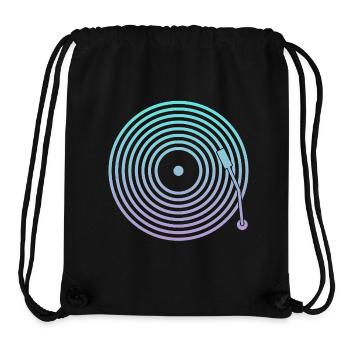 DJ Vinyl Music - Stanley/Stella Recycled Gym Bag - black - Front