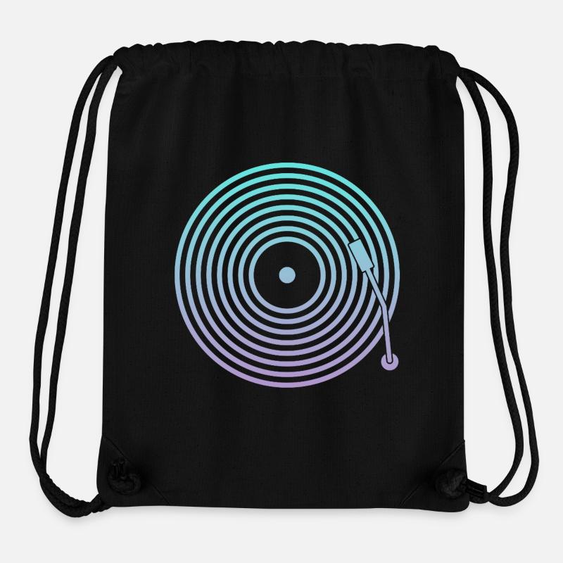 DJ Vinyl Music - Stanley/Stella Recycled Gym Bag - black