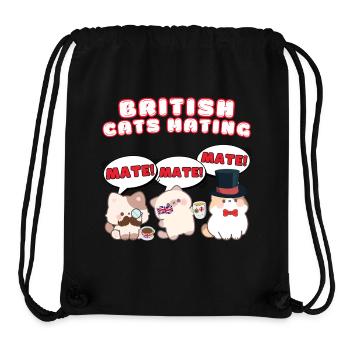 British Cats Mating - Stanley/Stella Recycled Gym Bag - black - Front