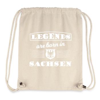 Legenden geboren in Sachsen - Stanley/Stella recycelter Gym Bag - Naturweiß - Vorne