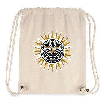 Tribal Sun Black Gold - Stanley/Stella Recycled Gym Bag - natural - Front