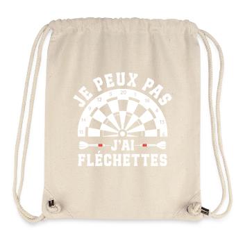 Je Peux Pas J'ai Fléchettes - Sac à cordon recyclé Stanley/Stella - blanc naturel - Devant