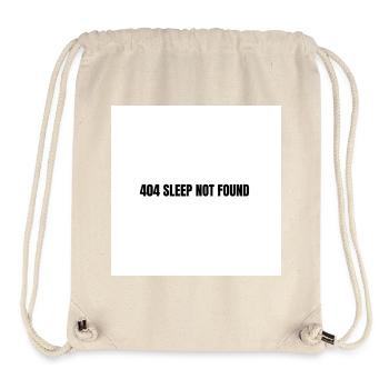 404 Sleep Not Found - Stanley/Stella Recycled Gym Bag - natural - Front