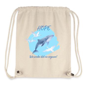 Andenken an den Buckelwal Hope/ Timmy #2 - Stanley/Stella recycelter Gym Bag - Naturweiß - Vorne
