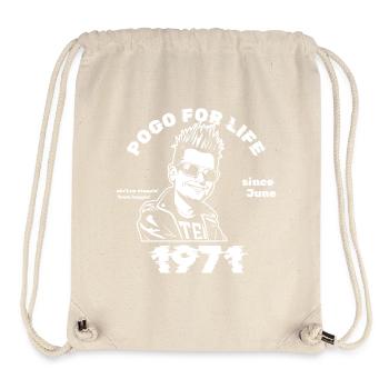 55. Geburtstag Pogo for life since 06/1971 - Stanley/Stella recycelter Gym Bag - Naturweiß - Vorne
