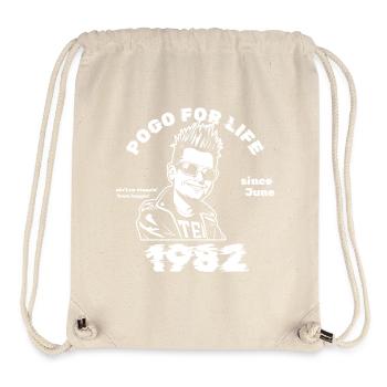 44. Geburtstag Pogo for life since 06/1982 - Stanley/Stella recycelter Gym Bag - Naturweiß - Vorne