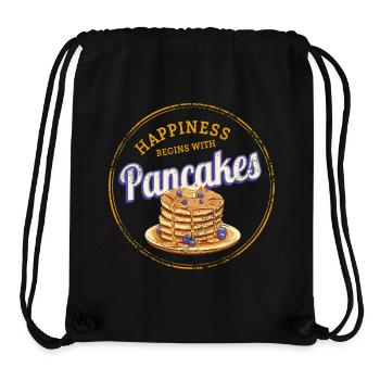 Pancake Dessert Vintage Design for those with a sweet tooth - Stanley/Stella Recycled Gym Bag - black - Front