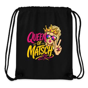 Queen of Matsch - Blond - Stanley/Stella recycelter Gym Bag - Schwarz - Vorne