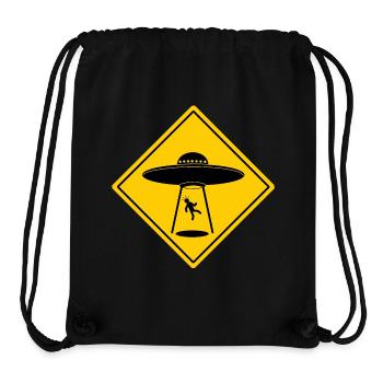 Méfiez-vous des OVNIs - Sac à cordon recyclé Stanley/Stella - noir - Devant