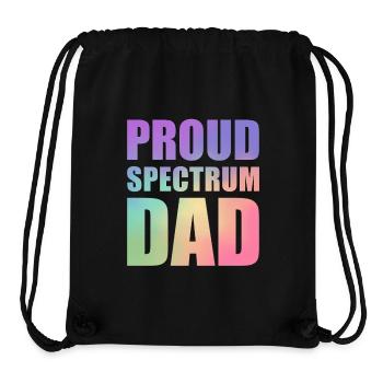 Proud Spectrum Dad - Stanley/Stella Recycled Gym Bag - black - Front