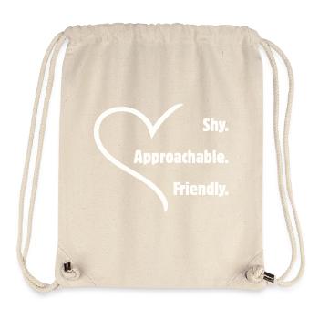 Flirting Introverts Shy Friendly Approachable - Stanley/Stella Recycled Gym Bag - natural - Front