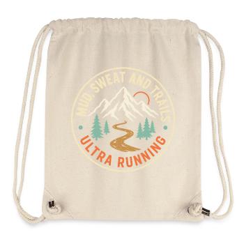 Course ultra sur les sentiers - Sac à cordon recyclé Stanley/Stella - blanc naturel - Devant