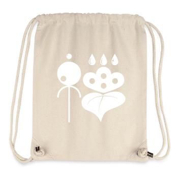 Zen et japonais - Sac à cordon recyclé Stanley/Stella - blanc naturel - Devant