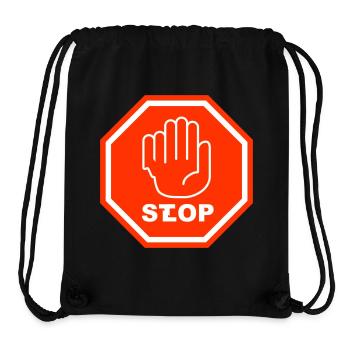 Stopp Slop - Stanley/Stella recycelter Gym Bag - Schwarz - Vorne