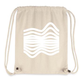 Waves Pattern - Stanley/Stella Recycled Gym Bag - natural - Front