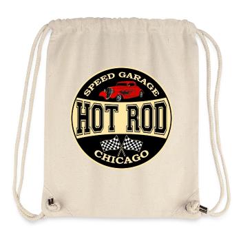 hot rod logo - Sac à cordon recyclé Stanley/Stella - blanc naturel - Devant