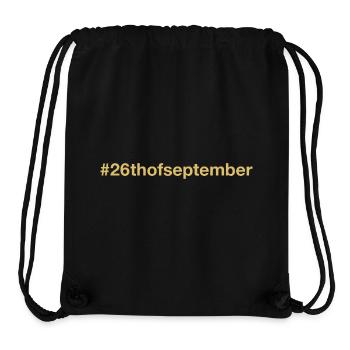 born on September 26 Birthday birthday - Stanley/Stella Recycled Gym Bag - black - Front