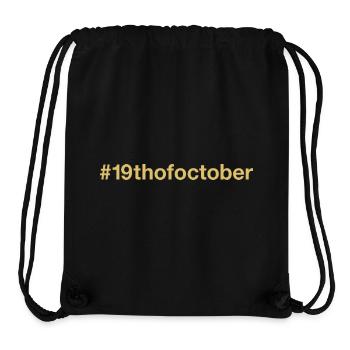 born on October 19 Birthday birthday - Stanley/Stella Recycled Gym Bag - black - Front