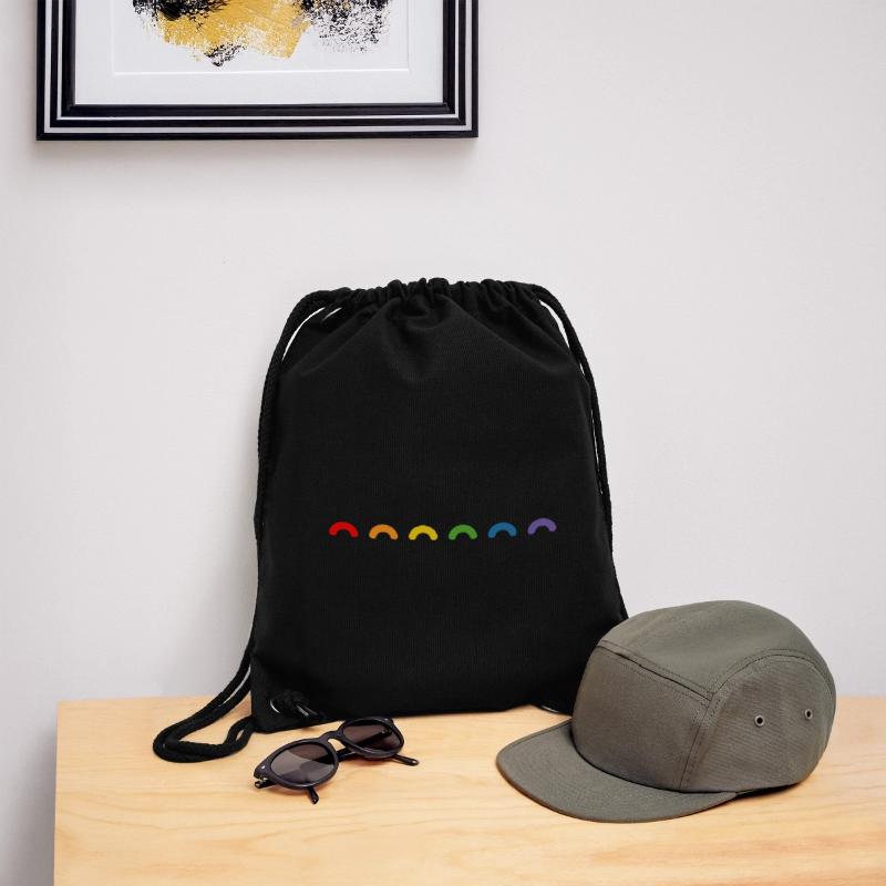 Regenbogen round rainbow Stanley/Stella recycelter Gym Bag
