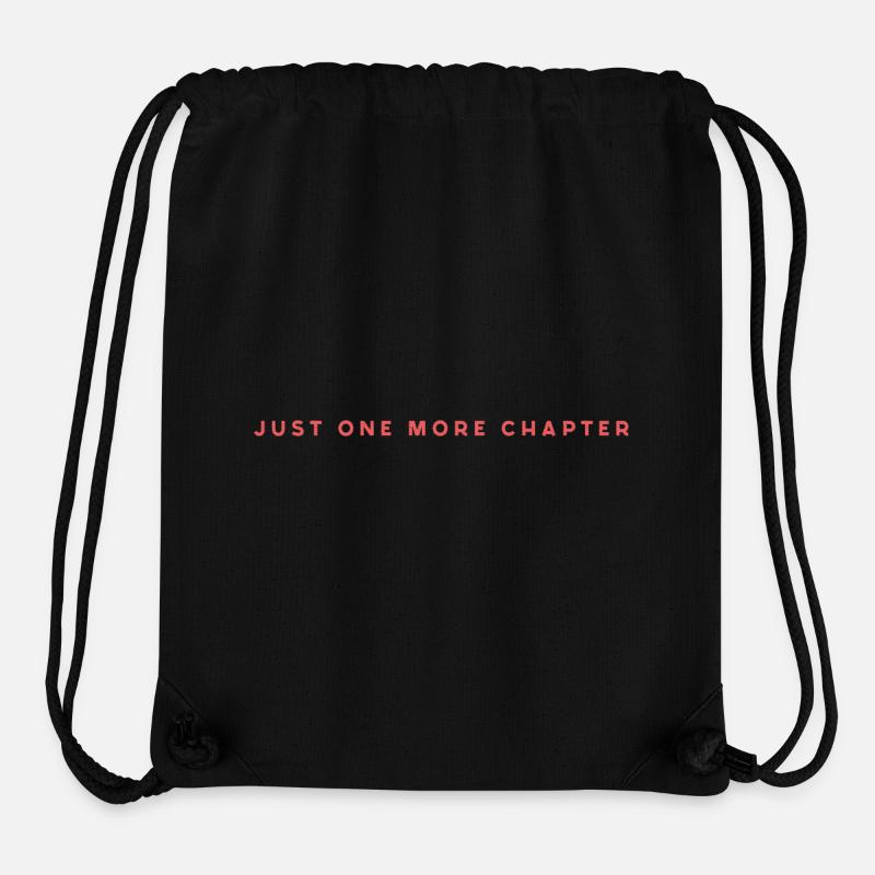 Juste un chapitre de plus - Sac à cordon recyclé Stanley/Stella - noir