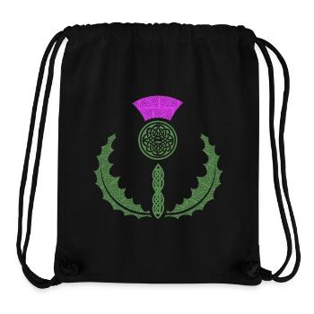 Celtic Knotwork Thistle - Stanley/Stella Recycled Gym Bag - black - Front