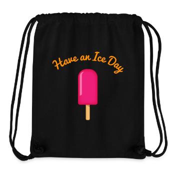 Jour de glace - Sac à cordon recyclé Stanley/Stella - noir - Devant