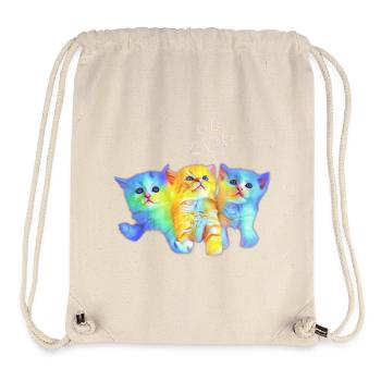 Colorful baby cats - Stanley/Stella Recycled Gym Bag - natural - Front