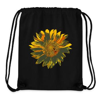 sonnenblume - Stanley/Stella recycelter Gym Bag - Schwarz - Vorne