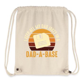Dad Joke Floppy Disk Retro Design - Stanley/Stella Recycled Gym Bag - natural - Front