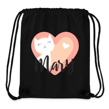 Mary Surname First Name Kitten - Stanley/Stella Recycled Gym Bag - black - Front