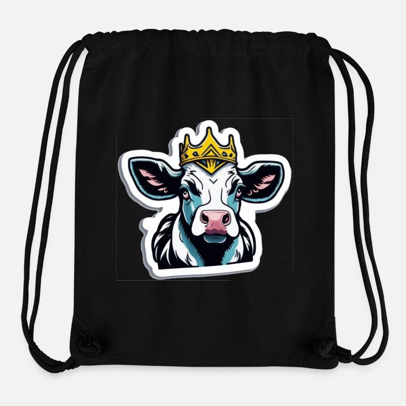 The cow is king - Stanley/Stella Recycled Gym Bag - black