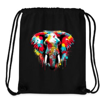 Elephant - Stanley/Stella Recycled Gym Bag - black - Front