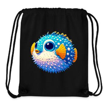 Kugelfisch - Stanley/Stella recycelter Gym Bag - Schwarz - Vorne