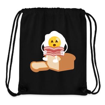 Ei (Brot & Zeitung) - Stanley/Stella recycelter Gym Bag - Schwarz - Vorne
