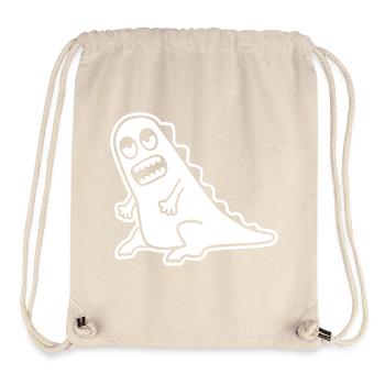 Dino Grrr – T-Rex, Nerd & Comic Style - Stanley/Stella recycelter Gym Bag - Naturweiß - Vorne