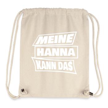 Geschenk für Hanna - Stanley/Stella recycelter Gym Bag - Naturweiß - Vorne