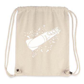 Bobfahrer Bobschlitten Viererbob - Stanley/Stella recycelter Gym Bag - Naturweiß - Vorne