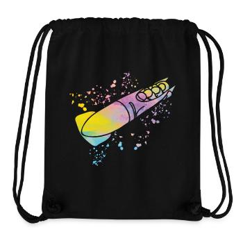 Bob Team Anschieber Bob - Stanley/Stella recycelter Gym Bag - Schwarz - Vorne