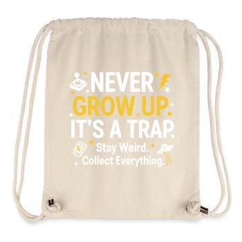 Grow Up Kidult Retro Collector - Stanley/Stella Recycled Gym Bag - natural - Front