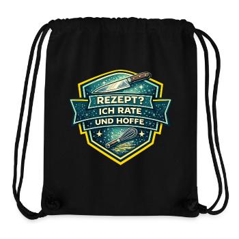 Rezept? Ich Rate Und Hoffe - Stanley/Stella recycelter Gym Bag - Schwarz - Vorne